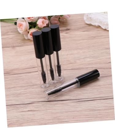 PLAFOPE 4pcs Eyelash Brush Tube Mascara Tube with Wand Black Lid Empty Eyelash Tube Lip Gloss Tubes - Buy Online on GoSupps.com