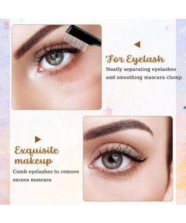 Metal Eyelash Comb & Eyebrow Separator Tool - Stainless Steel Mascara Comb for Women & Girls | Professional Grooming Brush - Buy Online on GoSupps.com