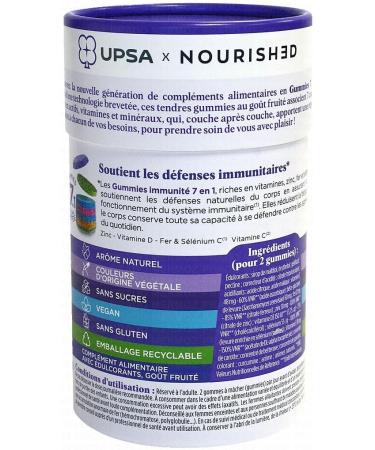 UPSA Nourished Immune Defenses Supplement without Sugars - 30 Gummies - Buy Online on GoSupps.com