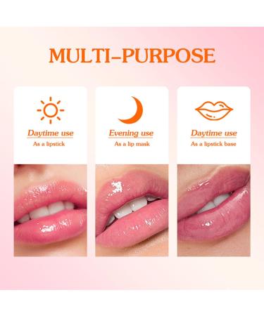 Color-Shift Lip Balm for Daily Care Fruit Flavored Moisturizing Stick Provides Nourishment Orange One Size One Size Orange - Buy Online on GoSupps.com