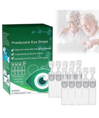 Optivipro Presbyopia Eye Drops Vision Recovery Eye Drops Dry Eye Care Drops Presbyopia Recovery Eye Drops for Eye Car (10 Pcs)