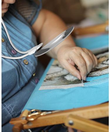 Hands Free Magnifying Glass for Neck Wear Magnifying Glass for Reading  Sewing  Cross Stitch  Inspection  Repair.(White) - Buy Online on GoSupps.com