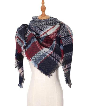 Buy Women s High-Quality Cotton Triangle Scarf - Stylish Multi-Purpose Winter Cape in Marine | Fashion Accessories - Buy Online on GoSupps.com