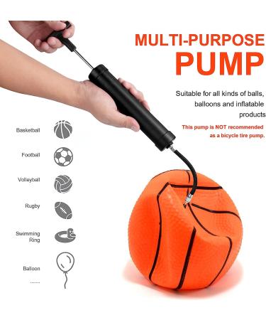 10 Portable Ball Pump Kit with Needles, Nozzle & Extension Hose - Ideal for Soccer, Basketball, Volleyball, Rugby & More - Buy Online on GoSupps.com