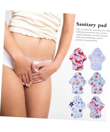 KALLORY 7pcs Womens Incontinence Pads & Cloth Panty Liners Set with Storage Bag - Washable & Reusable Fabric Pads for Women - Buy Online on GoSupps.com