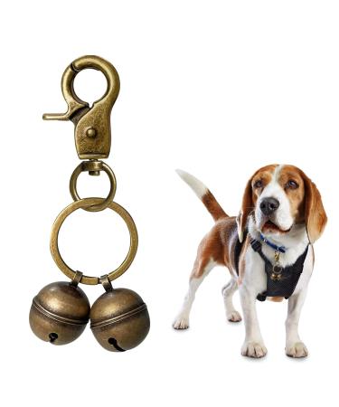 TYVOM Extra Loud Cat and Dog Bells for Collar Pet Dog Bowtie Collar with Ringing Bell Pet Tracker Bells Falconry Durable Brass Collar Charms for Cats Dogs Training Pet Bling