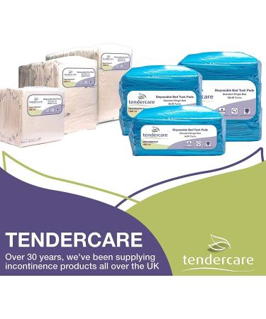 Tendercare Incontinence Bed Inserts - 40 Disposable Super Absorbent Waterproof Pads (80x180 cm) | 1500 ml Absorbency - Buy Online on GoSupps.com