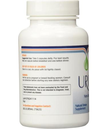 Uriflow Natural Kidney Stone Treatment - 60 Capsules | Fast Relief & Prevention - Buy Online on GoSupps.com