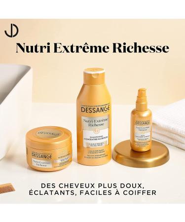 Dessange - Nutri-Extreme Richness Concentrated Nutrition Mask - Enriched with Precious Evening Primrose and Sesame Oil - For Coarse Very Dry or Dull Hair - 250 ml - Buy Online on GoSupps.com