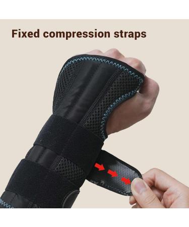 SUNGOOYUE Wrist Brace for Carpal Tunnel | Breathable Fabric & Removable Splint | Steel Plate Support for Arthritis & Tendonitis | Left Hand Relief | International Shipping Available - Buy Online on GoSupps.com