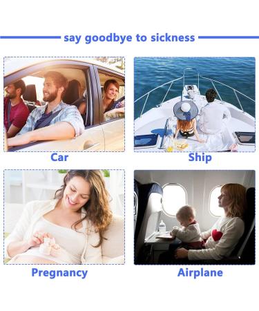 5 Pairs Anti-Travel Sickness Acupressure Bracelets - Nausea Relief for Adults & Kids | Side Effect-Free Wristbands - Buy Online on GoSupps.com