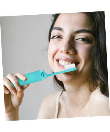 FRCOLOR 2-Pack Travel Toothbrush & Tooth Grinder - Kids' Collapsible Camping Toothbrush with Outdoor Hanging Hooks - Buy Online on GoSupps.com