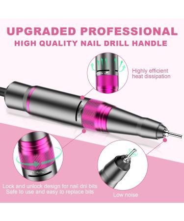 Heartyfly Nail Drill - 35000 RPM Electric File for Gel Nails | Adjustable Speed, Professional Tool for Acrylic & Cuticles - Buy Online on GoSupps.com