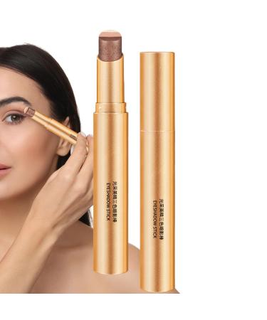 Lunaobrik Lidschadestiff-Schimmer-Lidschadtig Stift Waterproof Eye Pencil with Color Gradient | 3-Color Pencils Glitter Eyeliner Pencils for