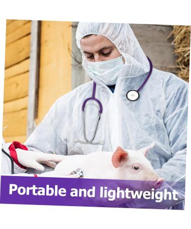 Stethoscope Farms: Premium Vet & Household Stethoscopes for Pets & Livestock - Single Tube Metal & Rubber Purple - Buy Online on GoSupps.com