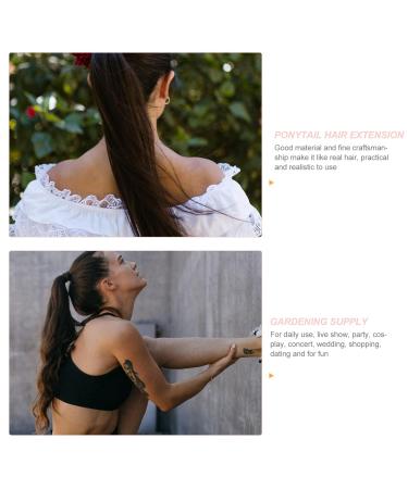 Buy Lurrose Wavy Wigs & Curly Ponytail Extensions - 2PCs Heat Resistant Clip-in Hairpieces for Women - Buy Online on GoSupps.com