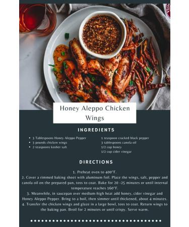 Honey Aleppo Pepper - 6.8 oz. Jar (Pack of 2) - Sweet & Savory Seasoning Blend with Heat - Unique 6.8 Ounce (Pack of 2) - Buy Online on GoSupps.com