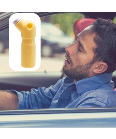 Portable Urinal for Men 600ml Spill Proof Plastic Male Pee Bottle Urine Jar for Men with Lid Male Urinal Pee Urine Bottle for/Elderly/Car Use Yellow - Buy Online on GoSupps.com