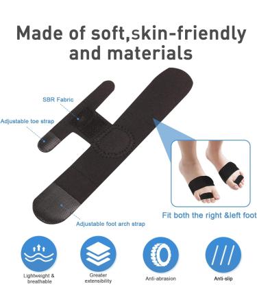 Kids Toe Walking Brace - AFO Foot Drop Corrector for Women & Men - Adjustable Toe Strap - Black (S-Pair) - Buy Online on GoSupps.com