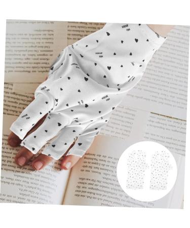 FOMIYES 8 Pairs Nail Gloves Uv Gloves for Gel Manicures Uv Lamp Glove for Gel Nails Gel Nails Gloves Nail Art Accessories Hand Covers Fingerless Polyester Light Miss - Buy Online on GoSupps.com