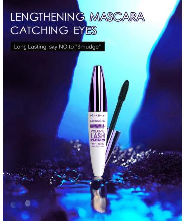 5D Mascara Eye Makeup Hypoallergenic and Fragrance Free Non Smudging Lengthening Long Lasting Curl Defining (1) - Buy Online on GoSupps.com