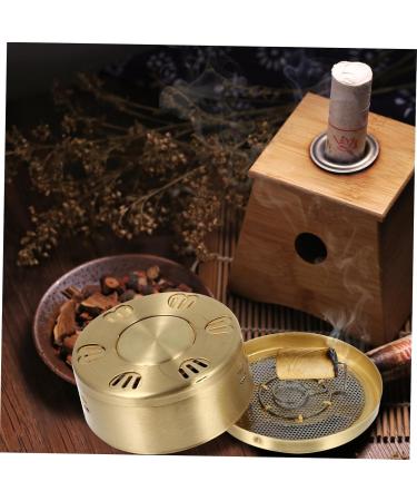 Homsfou Moxibustion Box - Copper Moxibustion Burner & Canister for Healing | International Shipping Available - Buy Online on GoSupps.com