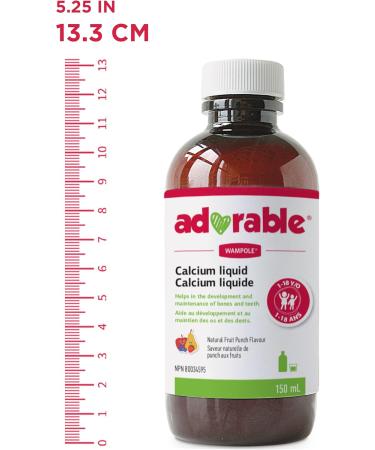Wampole Adorable Calcium For Healthy Bones & Teeth 150 ml - Buy Online on GoSupps.com
