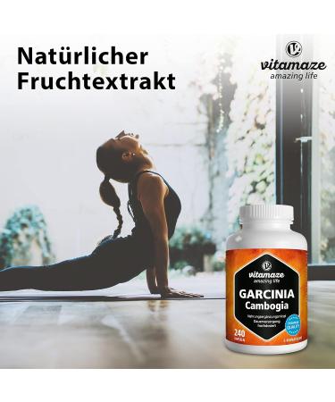 Garcinia Cambogia + Choline - High Dose Metabolism Support | 240 Capsules 60% HCA | Pure Nutritional Supplements Made in Germany - Buy Online on GoSupps.com