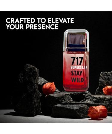 717 Superstar Sensual Woody Fragrance for Men | Long Lasting Cologne Aromatic Scent Eau de Parfum Natural Spray - Great Holiday Gift 3.4 Fl Oz/100 Ml - Buy Online on GoSupps.com
