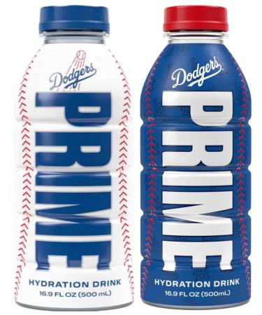 Prime Hydration LA Dodgers V1 + LA Dodgers V2 - Limited Edition - 500ml USA Import -2023 + 2024