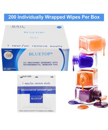 Gel Polish Remover Wipes 200PCS - Nail Cleaner Pads for Acrylic & Gel Nails | Nail Soak Off Wraps for Salon & Home Use - Buy Online on GoSupps.com