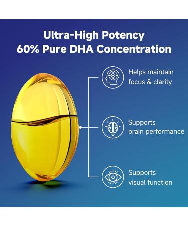 Omega-3 Fish Oil Mini Softgels 1120mg Omega 3 with DHA + EPA Burpless Easy-to-Swallow Supports Heart Brain & Eye Health with Vitamin D3 & E Wild-Caught Non-GMO 120 Softgels 120 Count (Pack of 1) - Buy Online on GoSupps.com