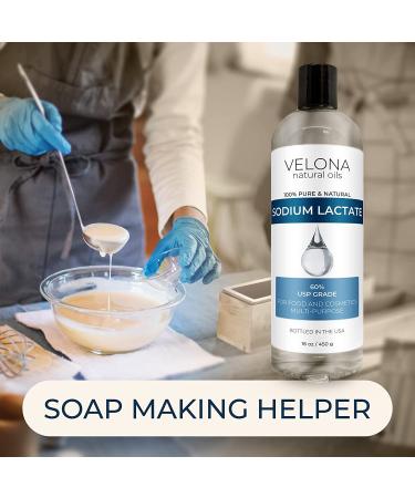 Velona Sodium Lactate 60% - 4 oz | USP Grade Natural Preservative for Soap Making & Lotions | pH Regulator & Moisture Retention | Glycerin Substitute - Buy Online on GoSupps.com