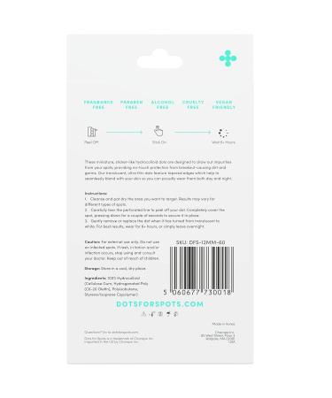 Dots for Spots Pimple Patches - Dots for Spots Pimple Patches - 60 patches - 60 patches - Buy Online on GoSupps.com