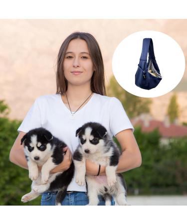 Puppy Sling Dog Sling Dog Carry Bag Puppy Carrier Dog Slings for Small Dogs Cat Sling Pet Sling Adjustable Reversible Pet Sling Carrierfor Small Medium Dogs Hands-free Sling Cat Bag Protect(dark Blue) - Buy Online on GoSupps.com