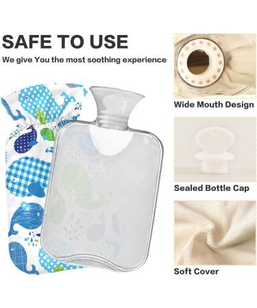 Whales Hot Water Bottle 2L - Pain Relief & Warmth for Feet & Bed | Heat & Cold Therapy - Buy Online on GoSupps.com