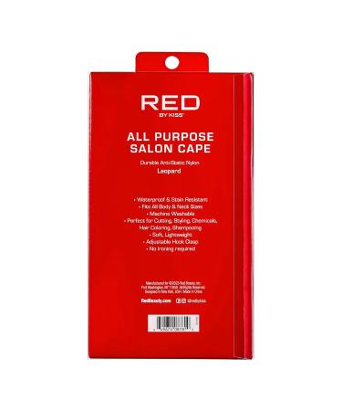 Buy Red by Kiss Professional Hair Cutting Cape - Big Size All Purpose Salon & Barber Cape Adjustable Closure Leopard Design for Hair Cutting Accessories - Buy Online on GoSupps.com