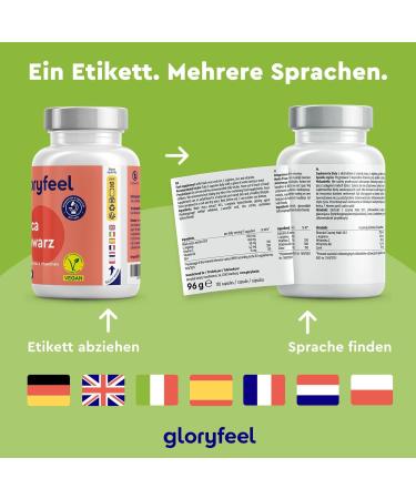 Buy High-Dosed Black Maca Powder 27 000 mg - Pure 20:1 Extract with L-Arginine Vitamins B6 & B12 Zinc - 100% Vegan Lab Certified No Additives - Fast International Shipping to Germany - Buy Online on GoSupps.com