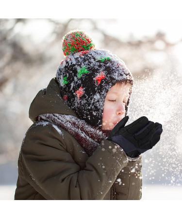 ONESING Kids Snow Gloves 2 Pair Set | Ages 3-12 | Boys Winter Ski Gloves | Warm, Windproof & Thick | Gray & Navy Blue (3-7 years) - Buy Online on GoSupps.com