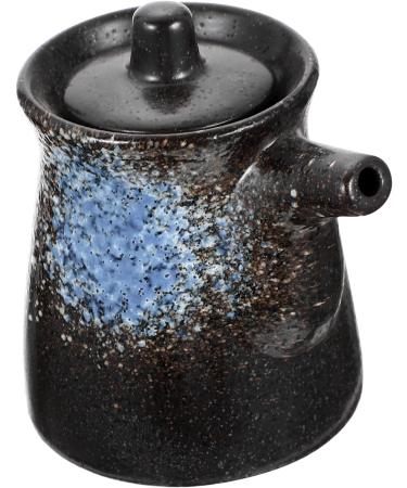 Zerodeko 3pcs Soy Sauce Pot Vinegar Pot Soya Sauce Dispenser Sauce Pan with Lid Salad Dressing Oil Cruet Salt Vinegar Container Maple Syrup Dispenser Seasoning Ceramics Bottle 10X8.5X7CMx3pcs Bluex3pcs - Buy Online on GoSupps.com