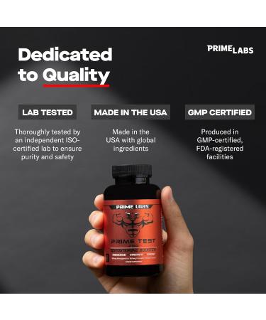 Prime Labs Prime Test Pro - Testosterone Supplement for Men - Test Vitality & Energy Booster - with Ashwagandha PrimaVie Shilajit Extract & DIM - 60 Capsules 60 Count (Pack of 1) Prime Test Pro - Buy Online on GoSupps.com