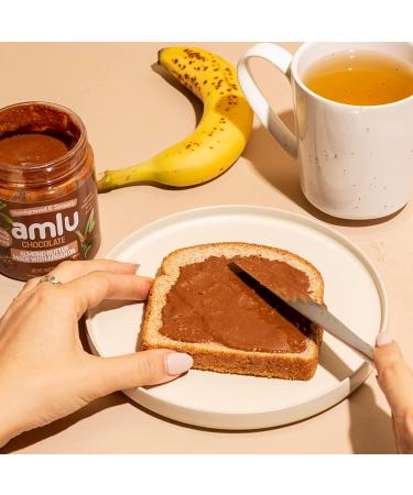 Amlu Foods Chocolate Almond Butter with Argan Oil - Organic Keto Friendly Nut Butter | High Protein & Essential Fatty Acids | Crunchy & Creamy - Buy Online on GoSupps.com