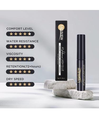 LASHVIEW Super Strong Hold Cluster Lash Glue | 72 Hours Long Lasting & Waterproof | Fast Drying & Non-Irritating - Buy Online on GoSupps.com