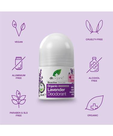 Dr Organic Lavender Deodorant | Natural Odor Protection for All-Day Freshness - Buy Online on GoSupps.com