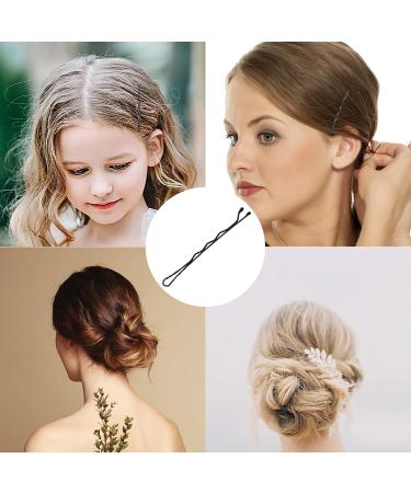 100 Metal Hair Pins & Clips with Storage Box - Black Waveform Hair Accessories for Women & Salons - Buy Online on GoSupps.com