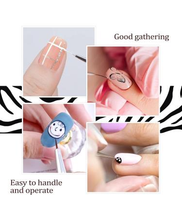 Buy Hanyousheng 8-Piece Nail Polish Brush Set | UV Gel & Acrylic Nail Art Brushes | Professional Tools for Salon & DIY Manicure - Buy Online on GoSupps.com