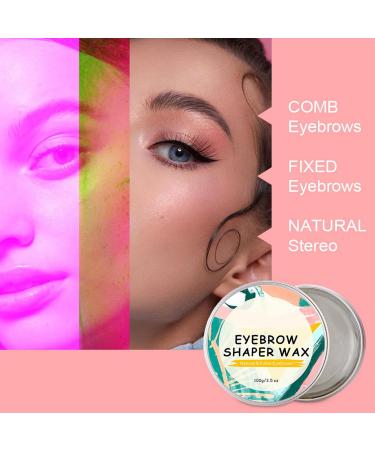 100g Eyebrow Wax - Transparent Brow Styling Soap | Clear Brow Angel with 5 Brushes for Natural Laminating Effect - Buy Online on GoSupps.com