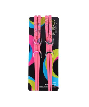 Set of 4 Pink Butterfly Hair Sticks | Hair Chopsticks Set - Buy Online on GoSupps.com