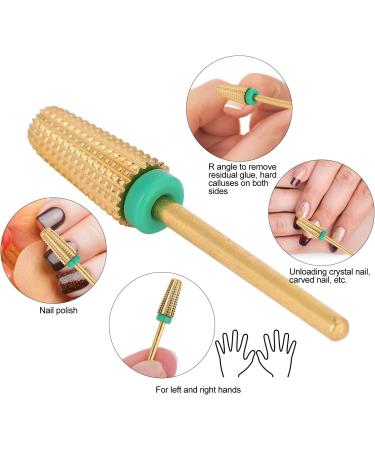 Nail Drill Set Nail Drill Bits Nail Drill Bits Set for Nail Files Nail Polish Removal Polishing Grinding with 5 Functions for Home and Nail Salon (Tapered round head C) - Buy Online on GoSupps.com