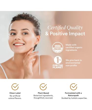 Nature Generation Organic Vegan Collagen Builder - Vitamin C Trans-Resveratrol and Astaxanthin Supplement for Whole Body Collagen Support - Skin Elasticity Hydration & Radiance - 60 Capsules - Buy Online on GoSupps.com